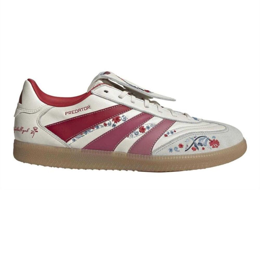 Adidas Mens Predator Freestyle Floral Leather Sneakers / Off White